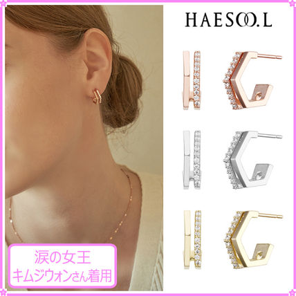 [haesool] ソンイェジン着用☆14K☆HS.VE06 Earrings 全2色 ユニセックス HAESOOL(ヘスエル) ピアス(レディース) - 海外通販