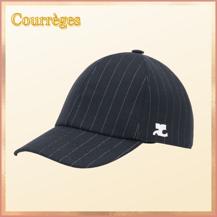 【爽やかストライプ☆】Courreges ロゴ入り GOGO PINSTRIPES CAP