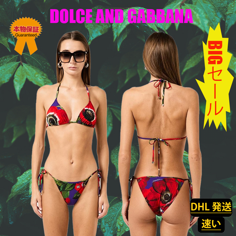 【DOLCE AND GABBANA】BIGセール★FLORAL TRIANGLE ビキニセット