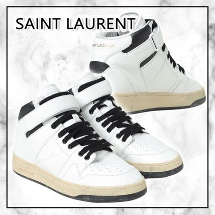 Saint Laurent Sneakers Street Style Leather Logo Sneakers