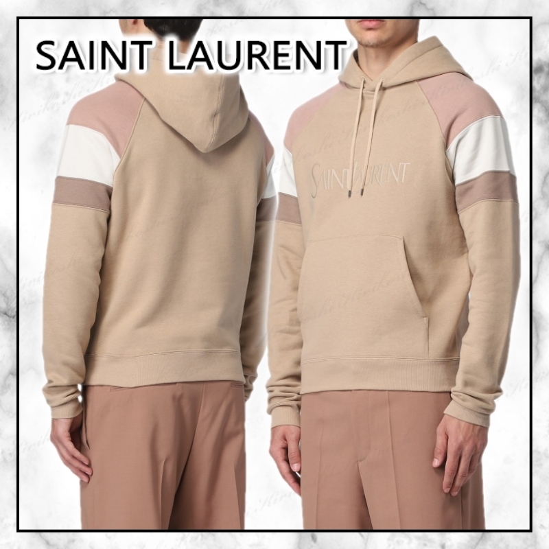 ◆Saint Laurent 24SS最新作◆フード付きスエットシャツ/Beige◆