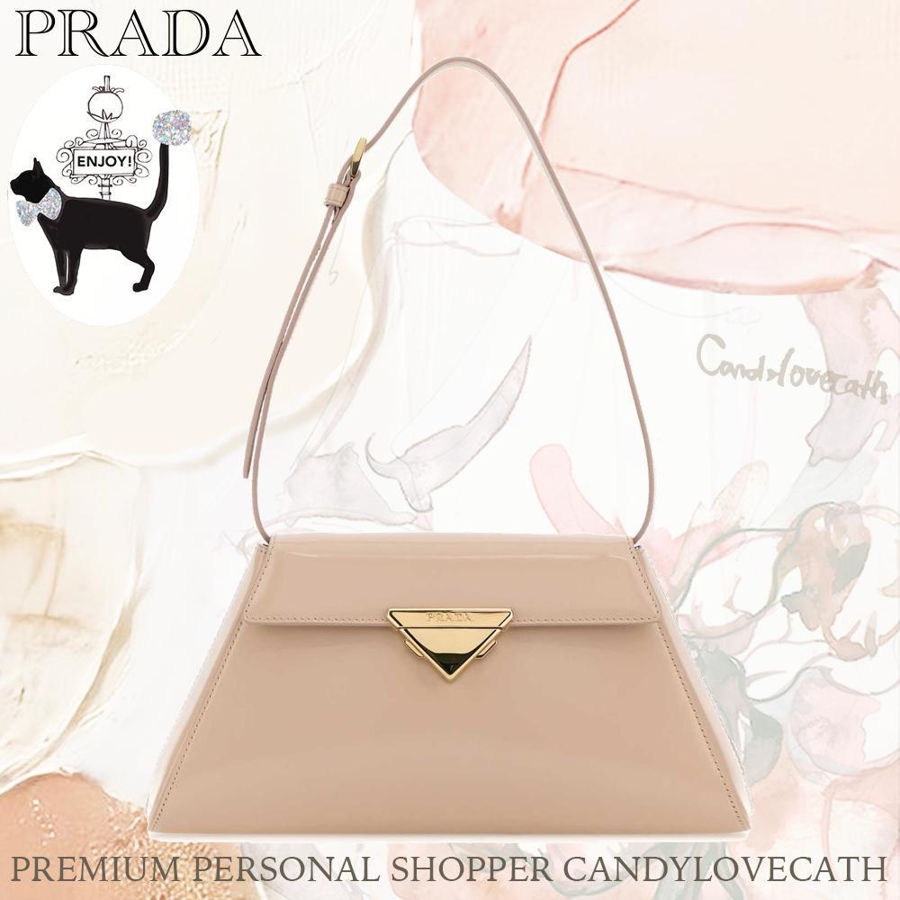 トートバッグ PRADA Powder Pink Leather Shoulder Bag