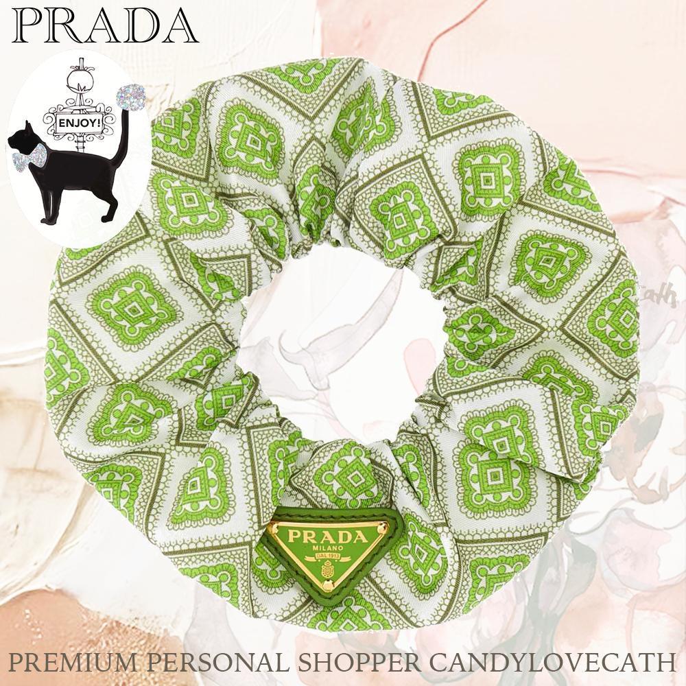 キャップ PRADA Printed Twill Scrunchie