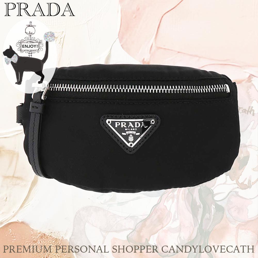 コインケース・小銭入れ PRADA Black Nylon Wrist Pouch