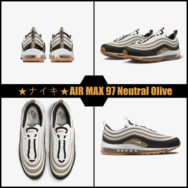【大人気】★ナイキ★AIR MAX 97 Neutral Olive 早い者勝ち!!