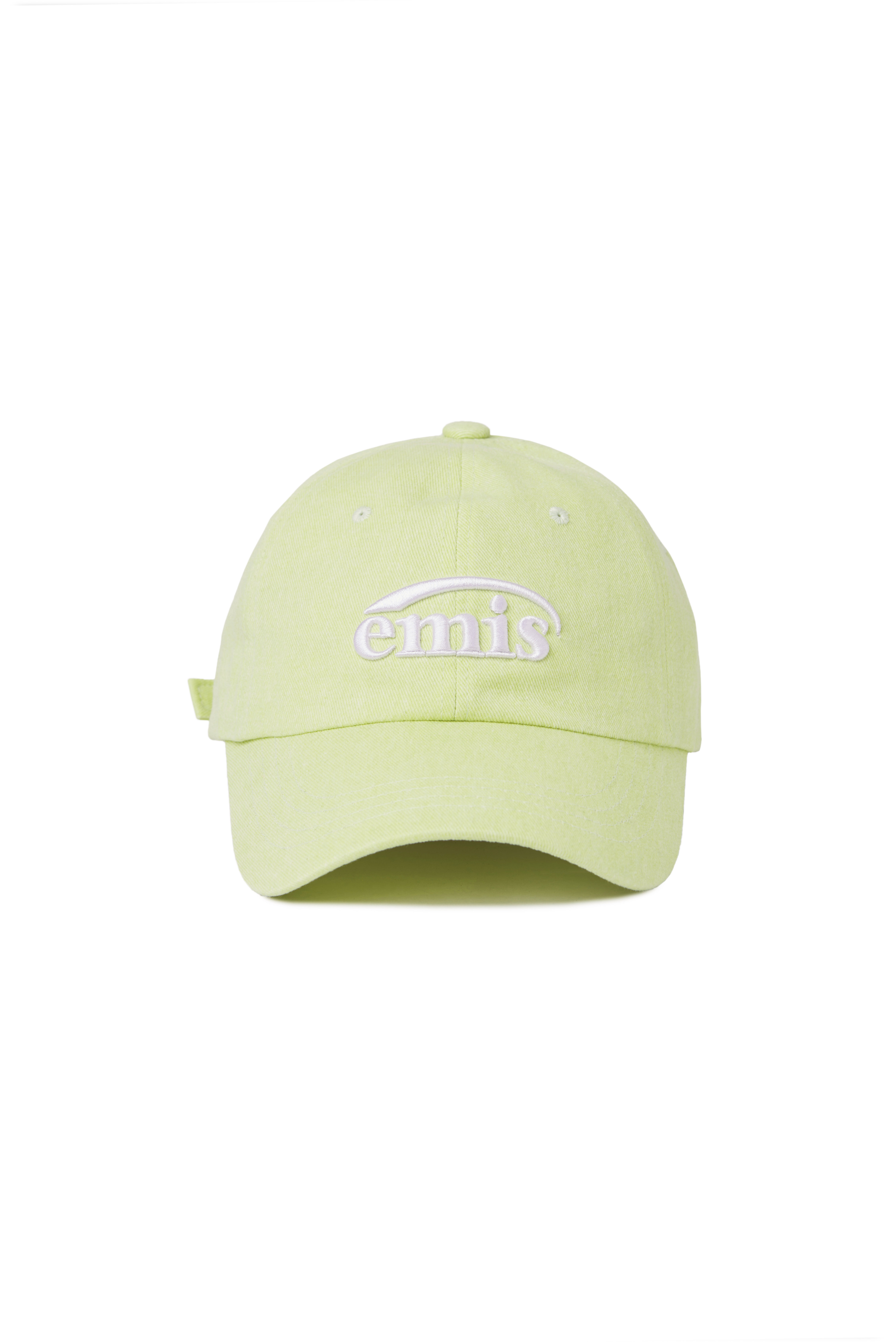 【EMIS】NEW LOGO PIGMENT BALL CAP-LIME