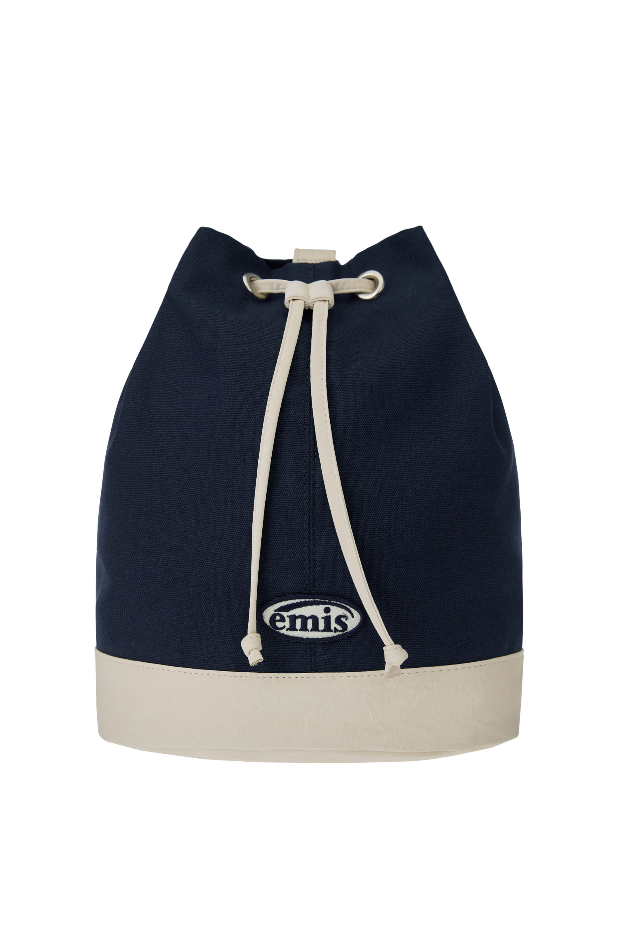 【EMIS】CANVAS MARINE BAG-NAVY/IVORY