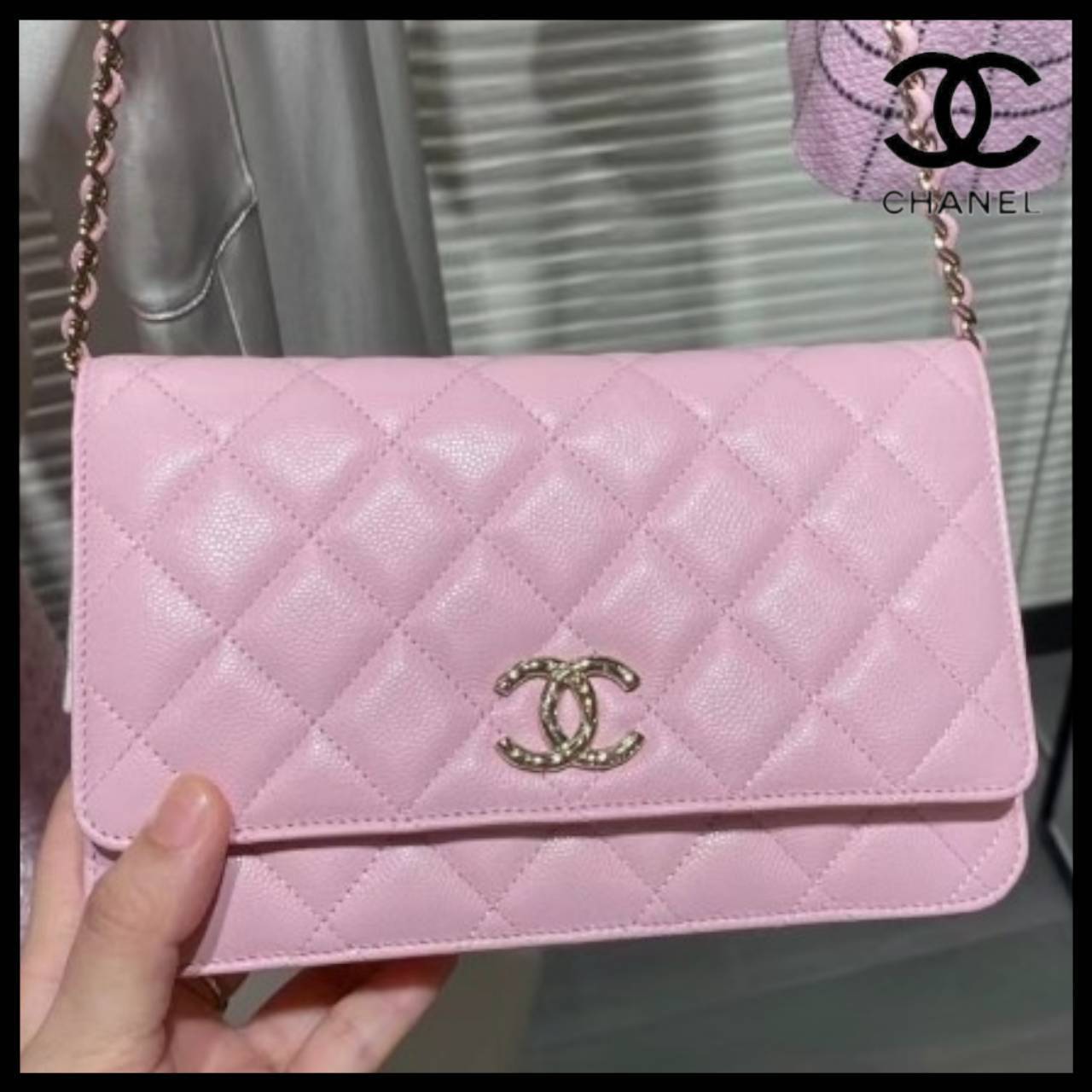 限定キラキラCCロゴマーク】CHANEL チェーンウォレット (CHANEL