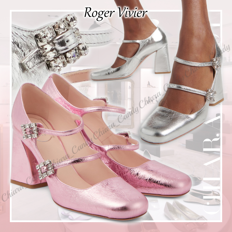 【24SS NEW】ROGER VIVIER / メタリックレザー パンプス / 2色