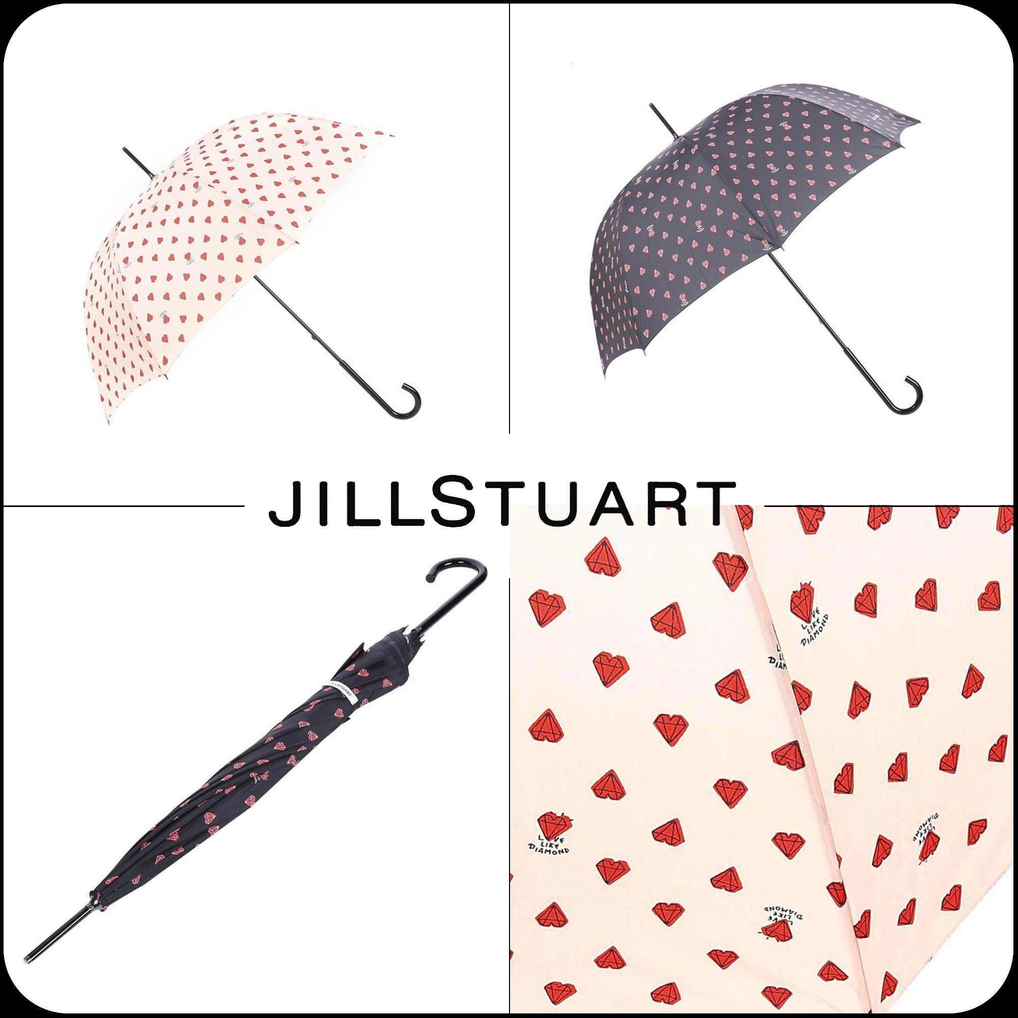 [JILLSTUART]★PETIT DIAMOND MANUAL PARASOL AND LONG UMBRELLA