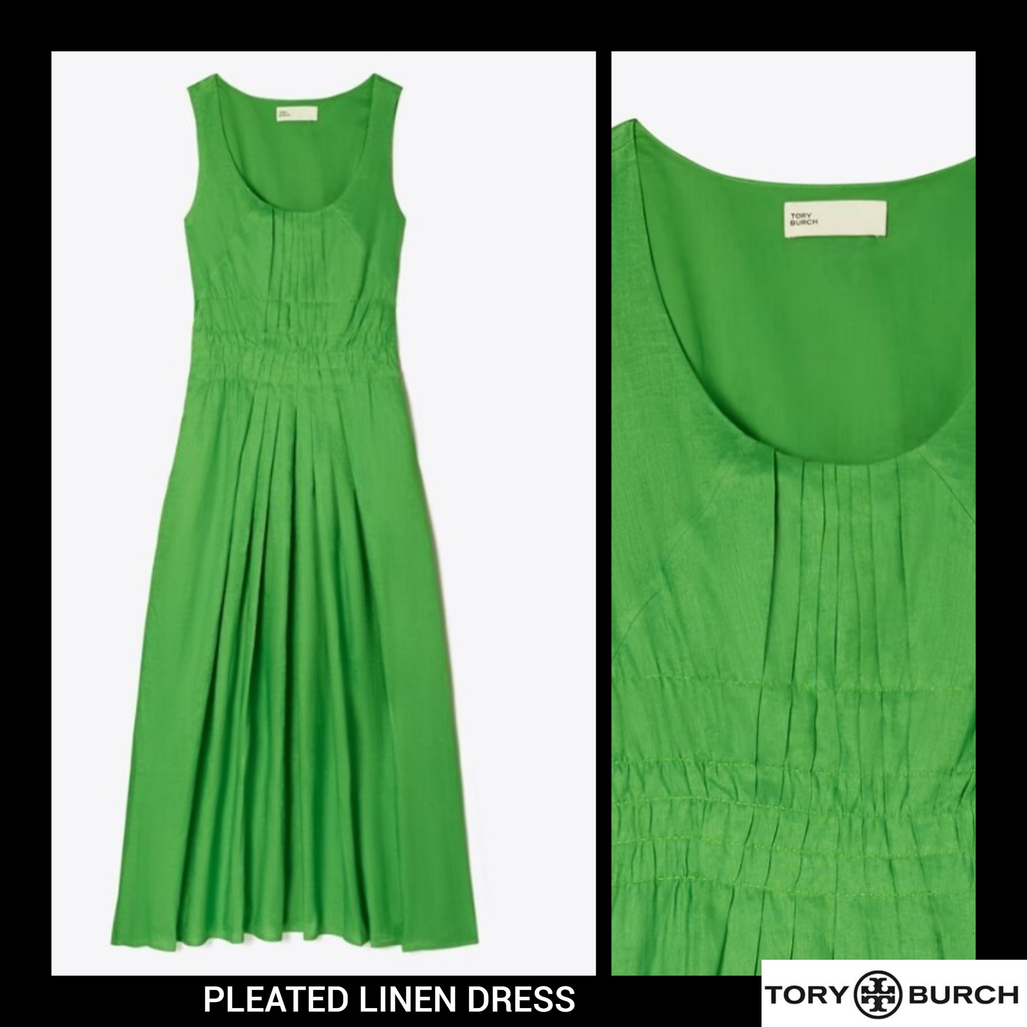 ワンピース★送料&関税込み★Tory Burch★PLEATED LINEN DRESS