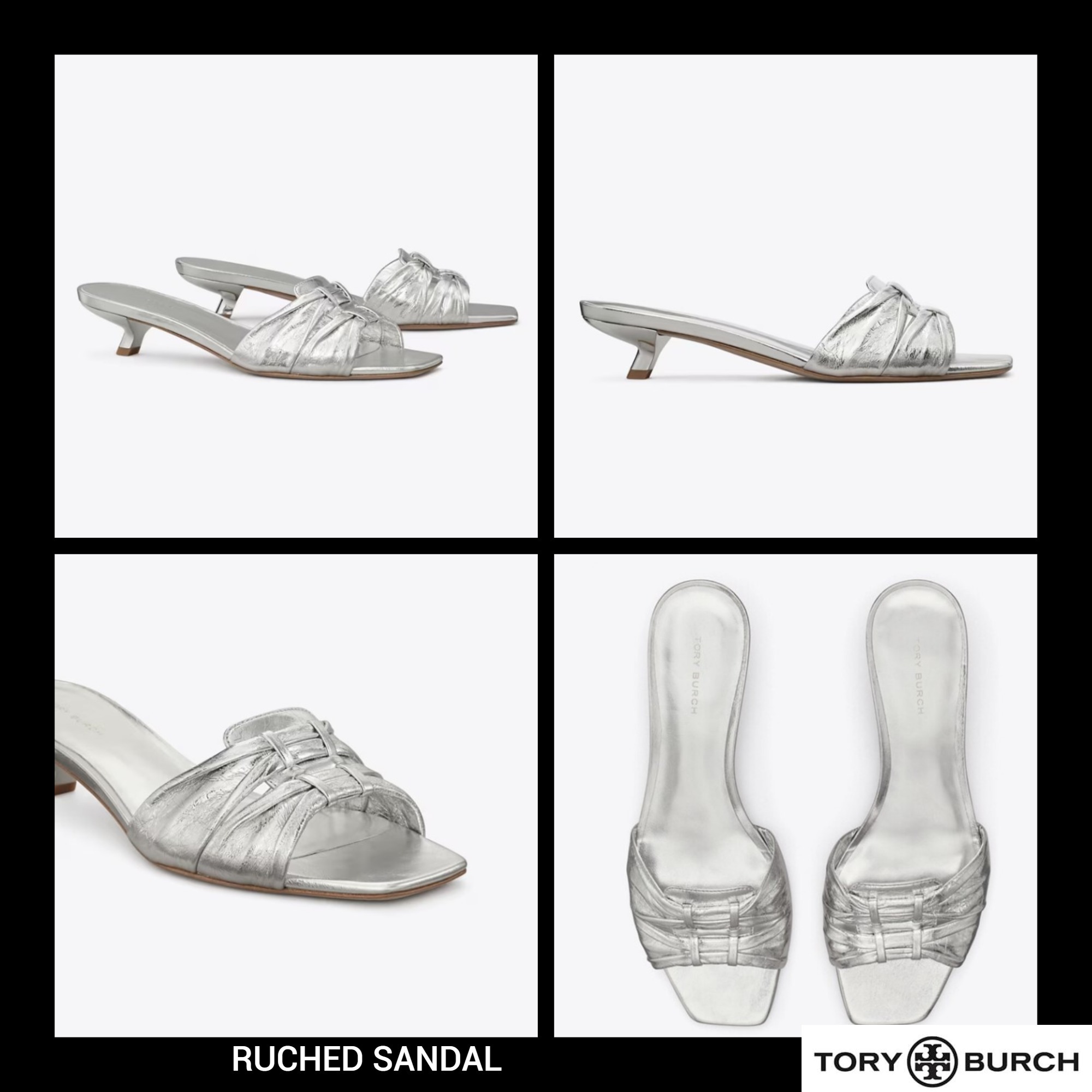 レザー★送料&関税込み★Tory Burch★RUCHED SANDAL
