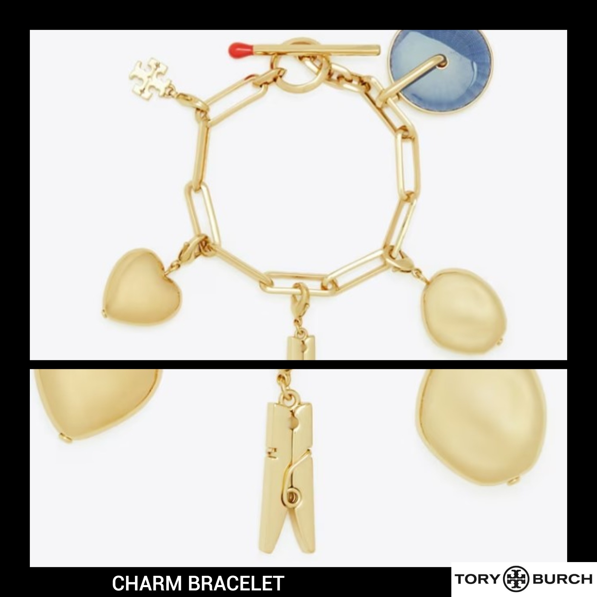 ギフトにも！送料&関税込み★Tory Burch★CHARM BRACELET★