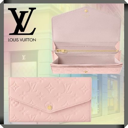 Louis Vuitton Long Wallets Monogram Unisex Street Style Plain Leather Long Wallets