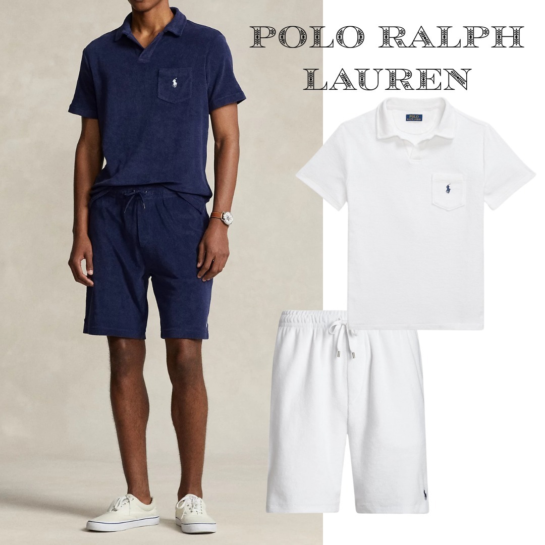 セット【POLO RALPH LAUREN】綿テリーポロシャツ&ショートパンツ