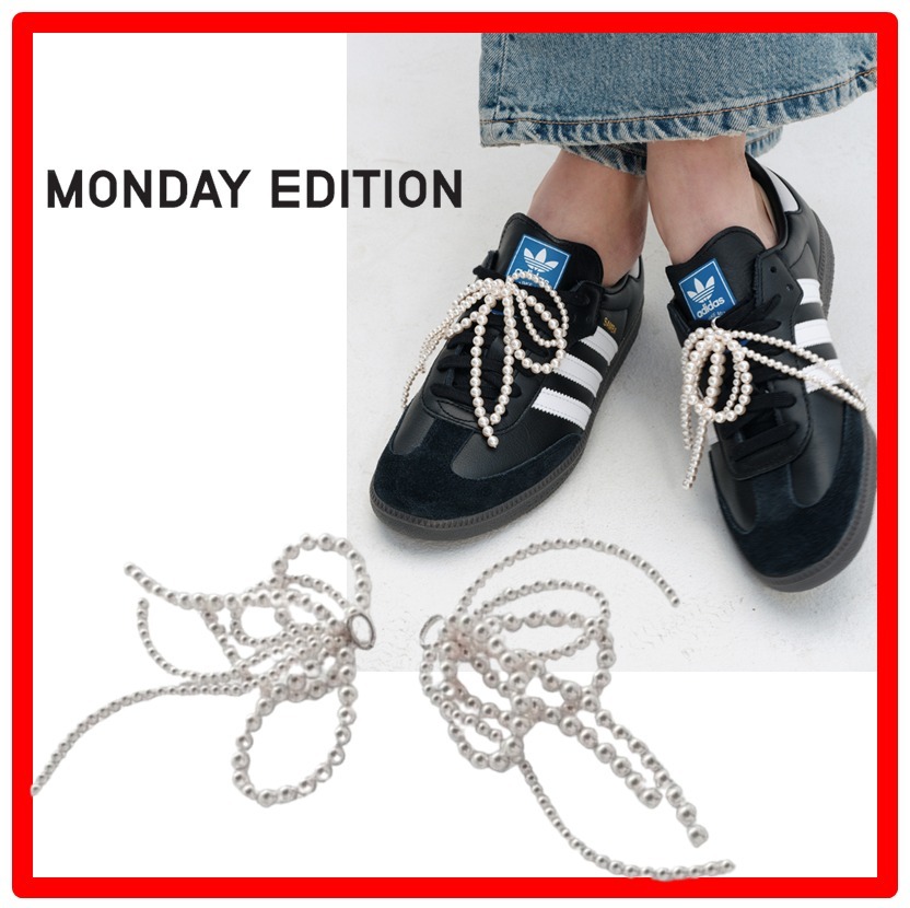 ☆人気☆【MONDAY EDITION】☆PEARL TASSEL SHOELACE CHARM.S☆