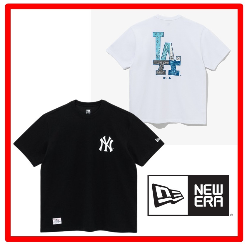 ☆韓国の人気☆【New era】☆MLB PAISLEY T-SHIRT.S☆関税込☆