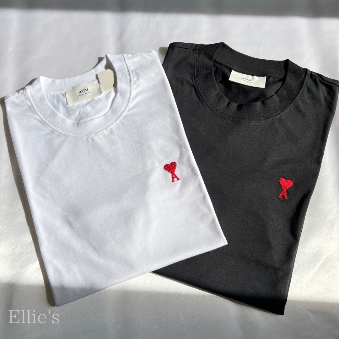 送関込*《AMI PARIS》AMI DE COEUR ボクシーフィット Tシャツ