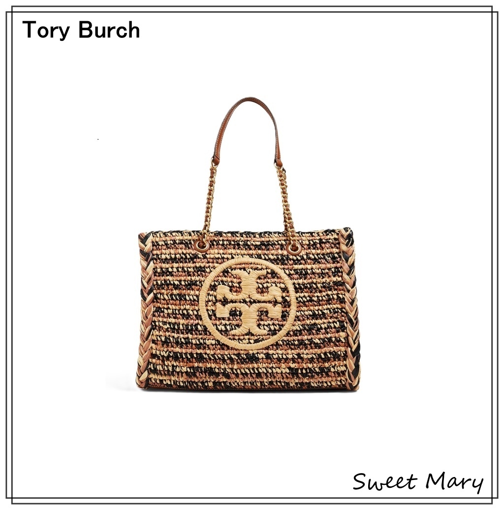 Tory Burch☆Ella small/ラフィア トートバッグ♪【送料込】