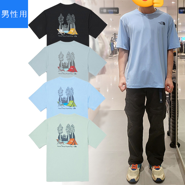 【THE NORTH FACE】M'S OCEAN VIBE GRAPHIC S/S R/TEE