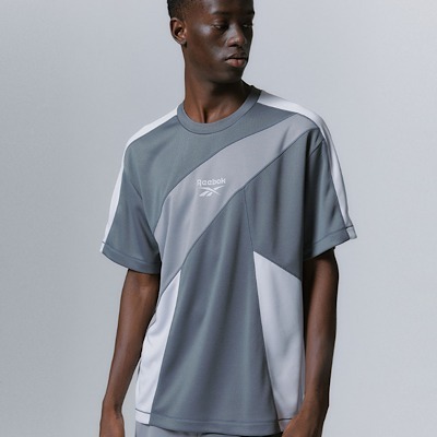 《☆超人気☆》☆Reebok☆Panelled Vector Mesh T-Shirts☆Gray
