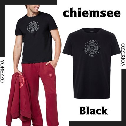 CHIEMSEE More T-Shirts U-Neck Cotton Short Sleeves Logo T-Shirts