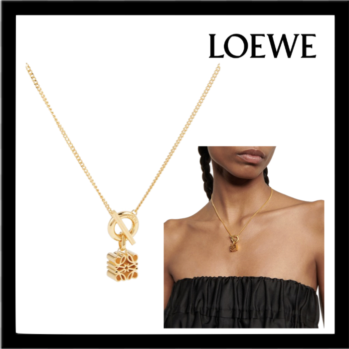 新着 関税送料込み LOEWE ロエベ Anagram 24k ネックレス