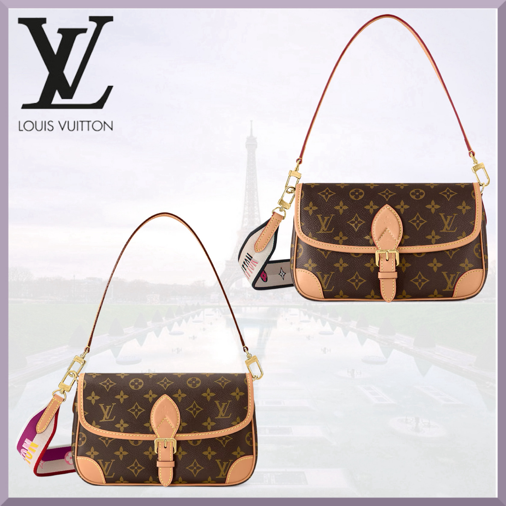 国内発送【LOUIS VUITTON】モノグラム・ディアヌ NM PM