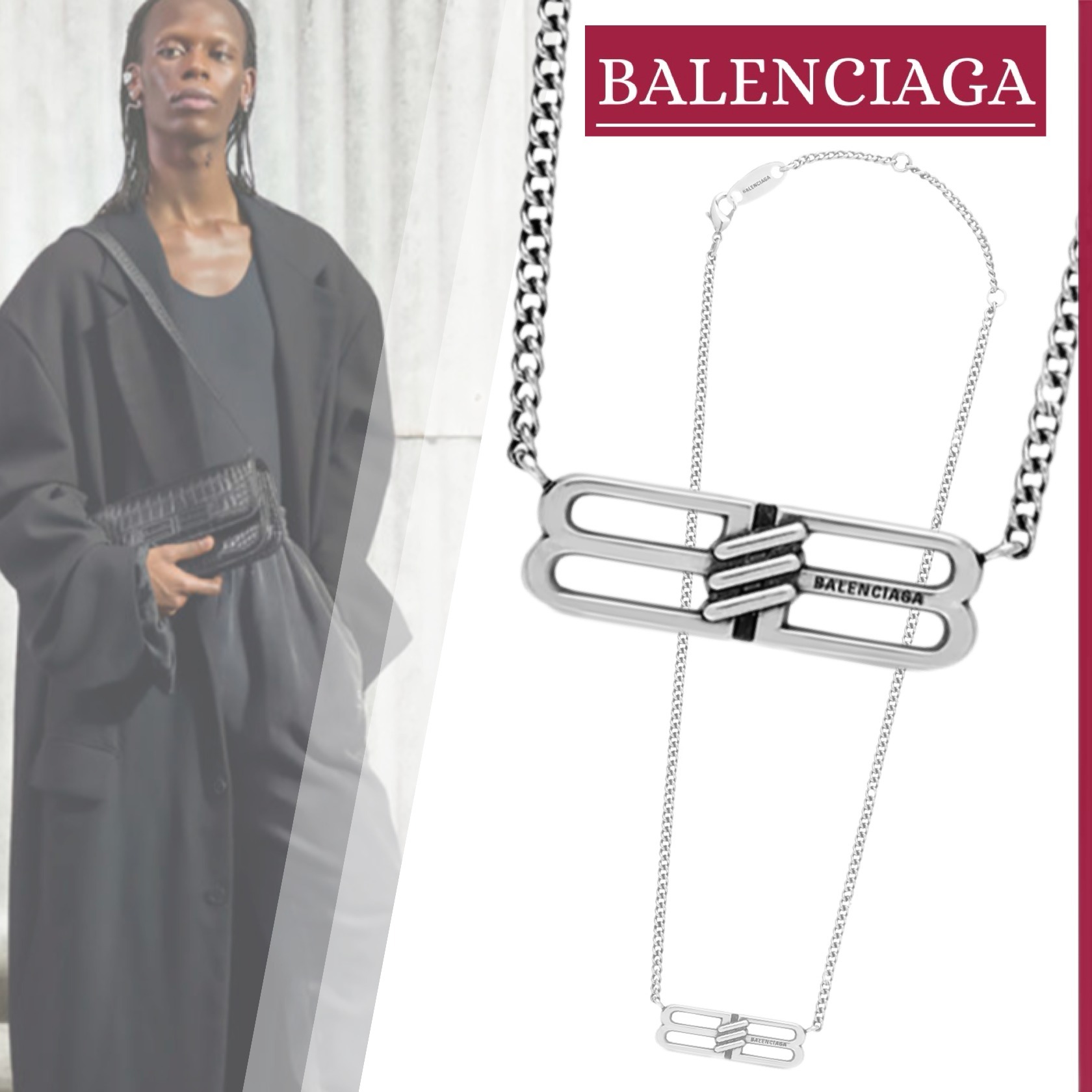 国内即発】BALENCIAGA『BB ICON ネックレス』送料込