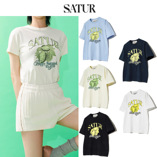 ★2024SS新作★SATUR★Citron Summer Graphic T-Shirt