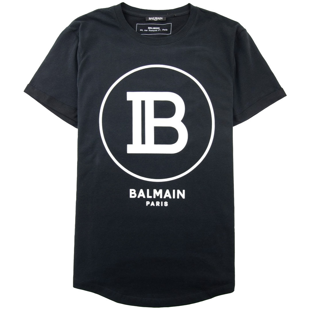 送料関税無料 BALMAIN Paris ロゴ 半袖 クルーネック Tシャツ バルマン BALMAIN メンズ トップス Tシャツ 半袖 レインボー