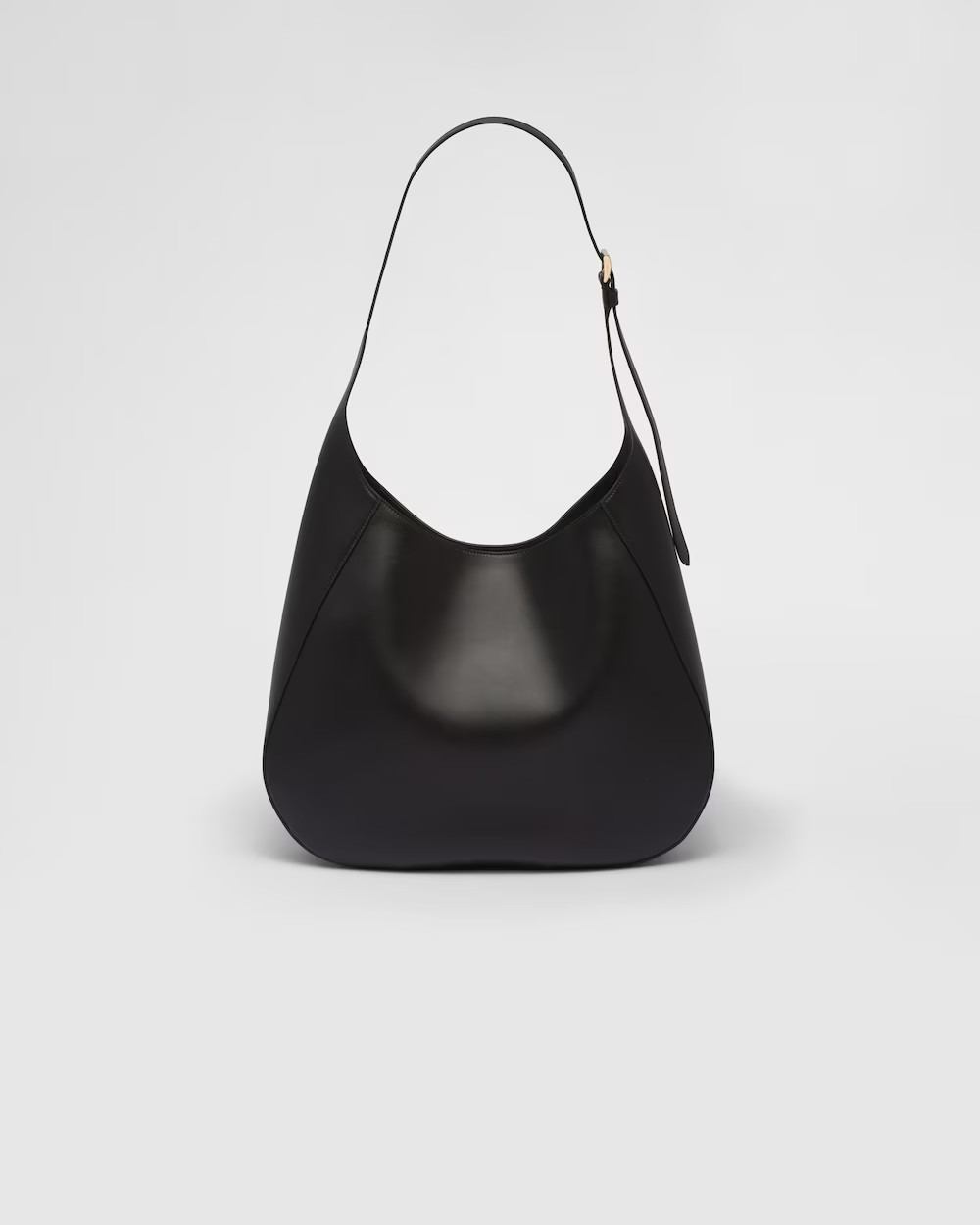 《送料無料》PRADA Large leather shoulder w/ topstitching
