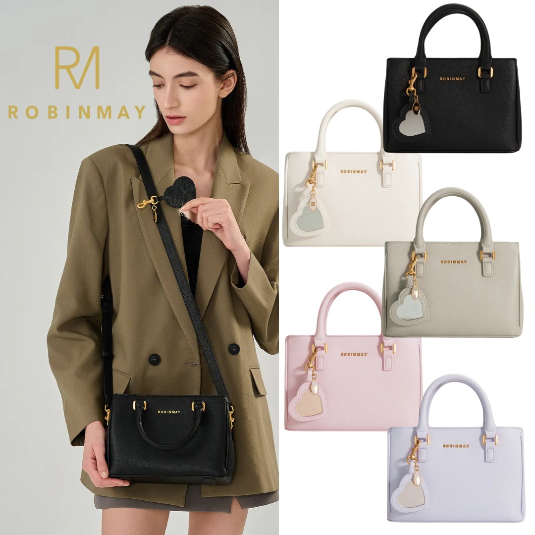 台湾 ROBINMAY ラブミラーチャーム付 2way ハンドバッグ B229