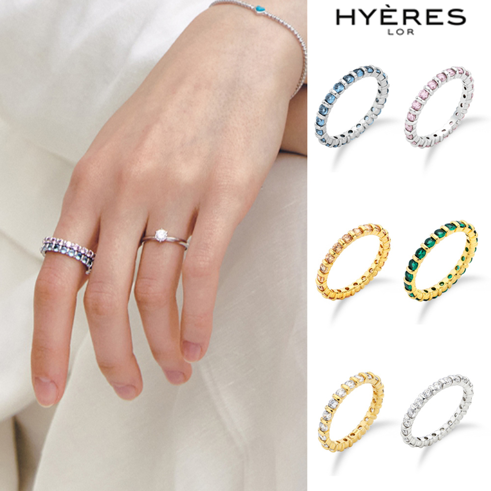 【HYERES LOR】24SS★ [SET] Essence SL 2.5MM Tennis Ring Set