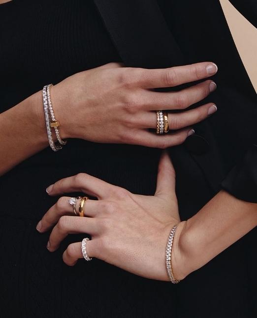 【HYERES LOR】24SS★ [SET] Full Moon + SL 2.5MM Ring Set