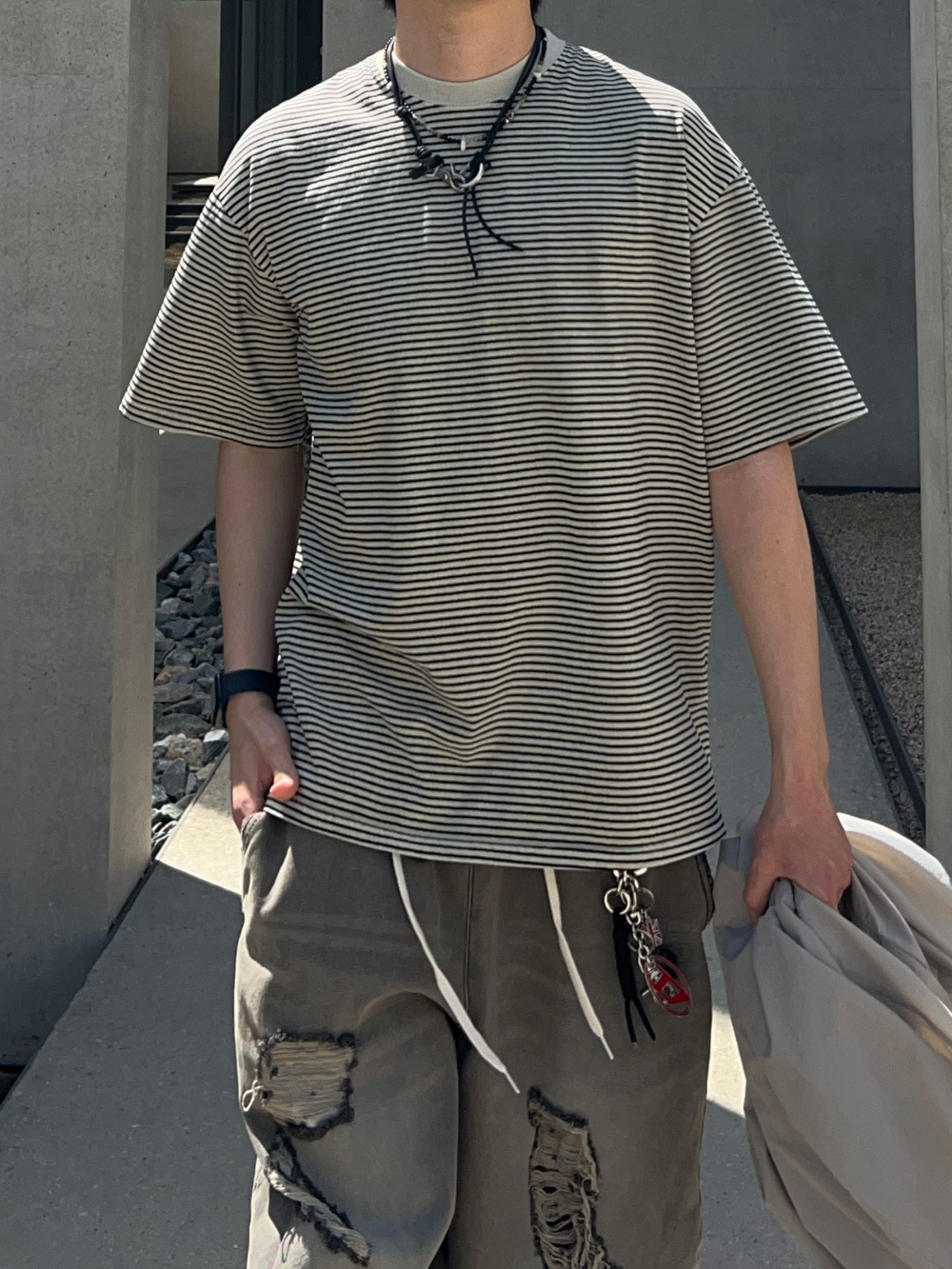 KOOLOSET】Phaeton Damage Balloon Denim