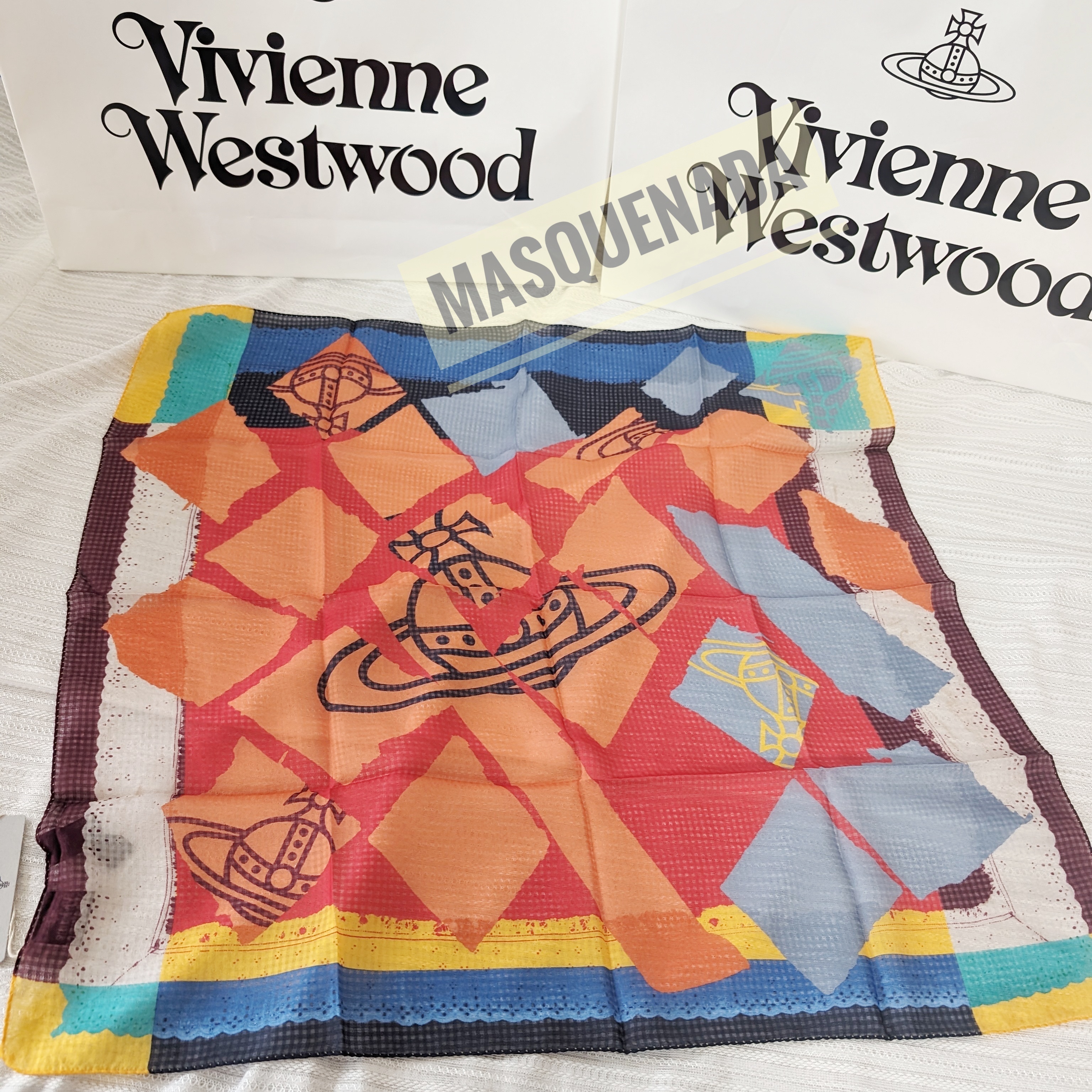 すぐ届く☆Vivienne Westwood オーブ シルクスカーフ