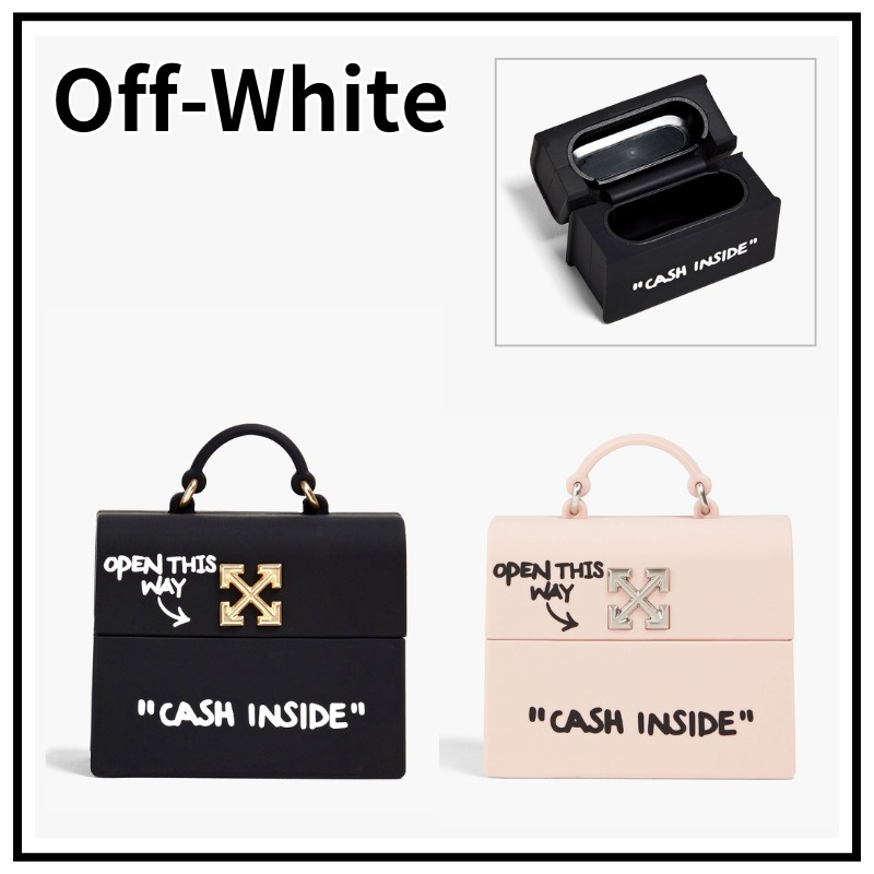 送料関税込★off-white★ シリコン AirPodsケース