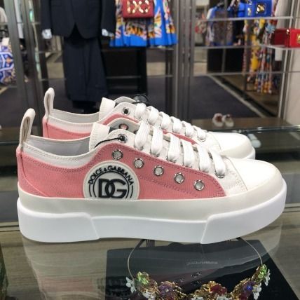 正規店買付【DOLCE & GABBANA】ピンク スニーカー ピンク系 Dolce & Gabbana(ドルチェ&ガッバーナ) スニーカー