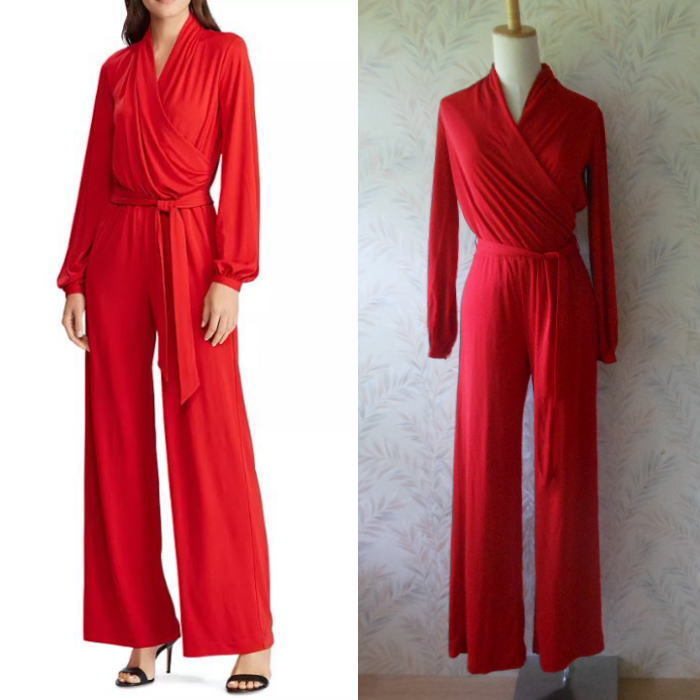 即国内発送・送込♪RALPH LAUREN♪リボン付きジャンプスーツ$155