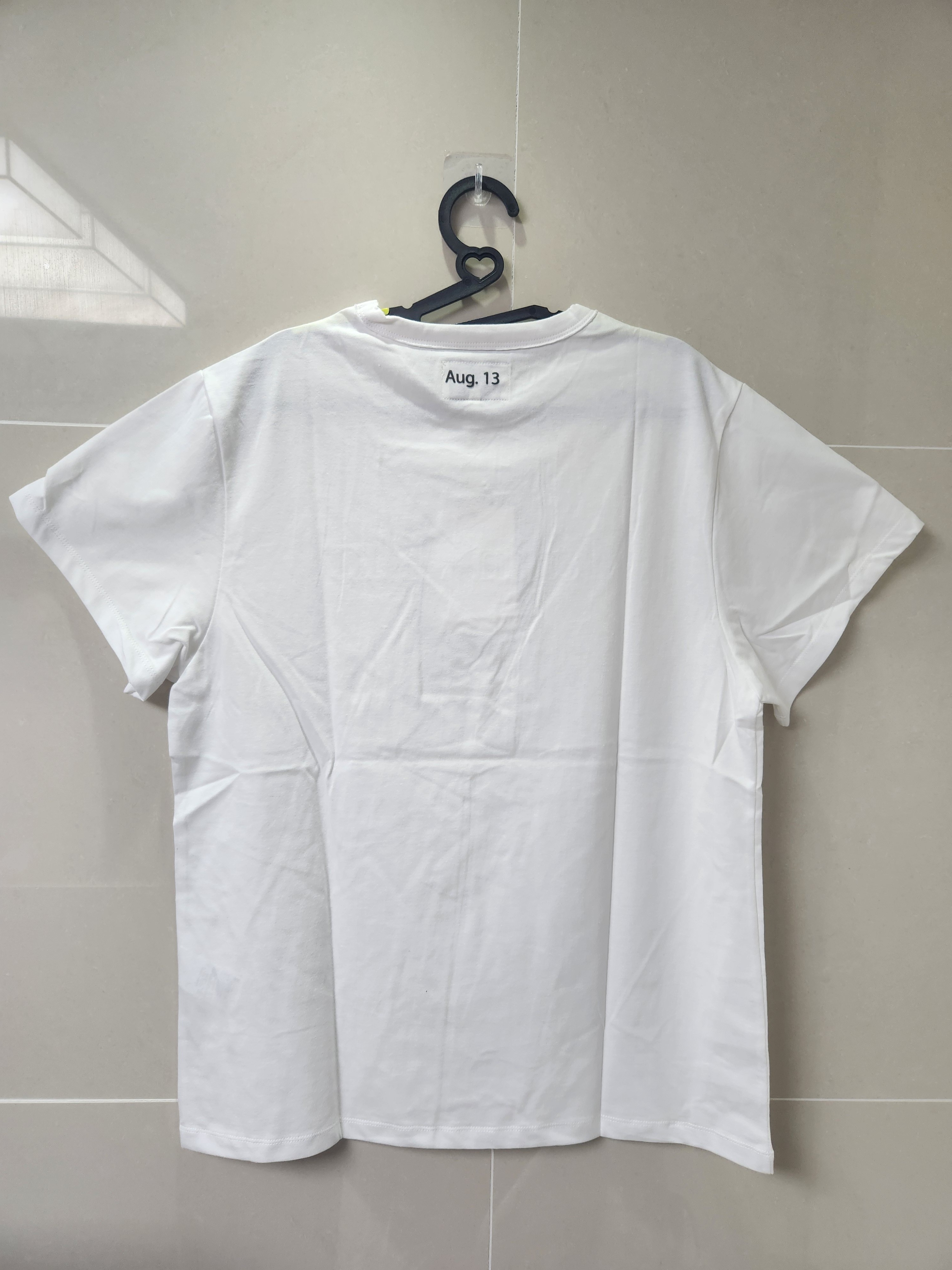 マーティンキム Matin Kim Tシャツ LOGO CROP TOP WHITE 半袖