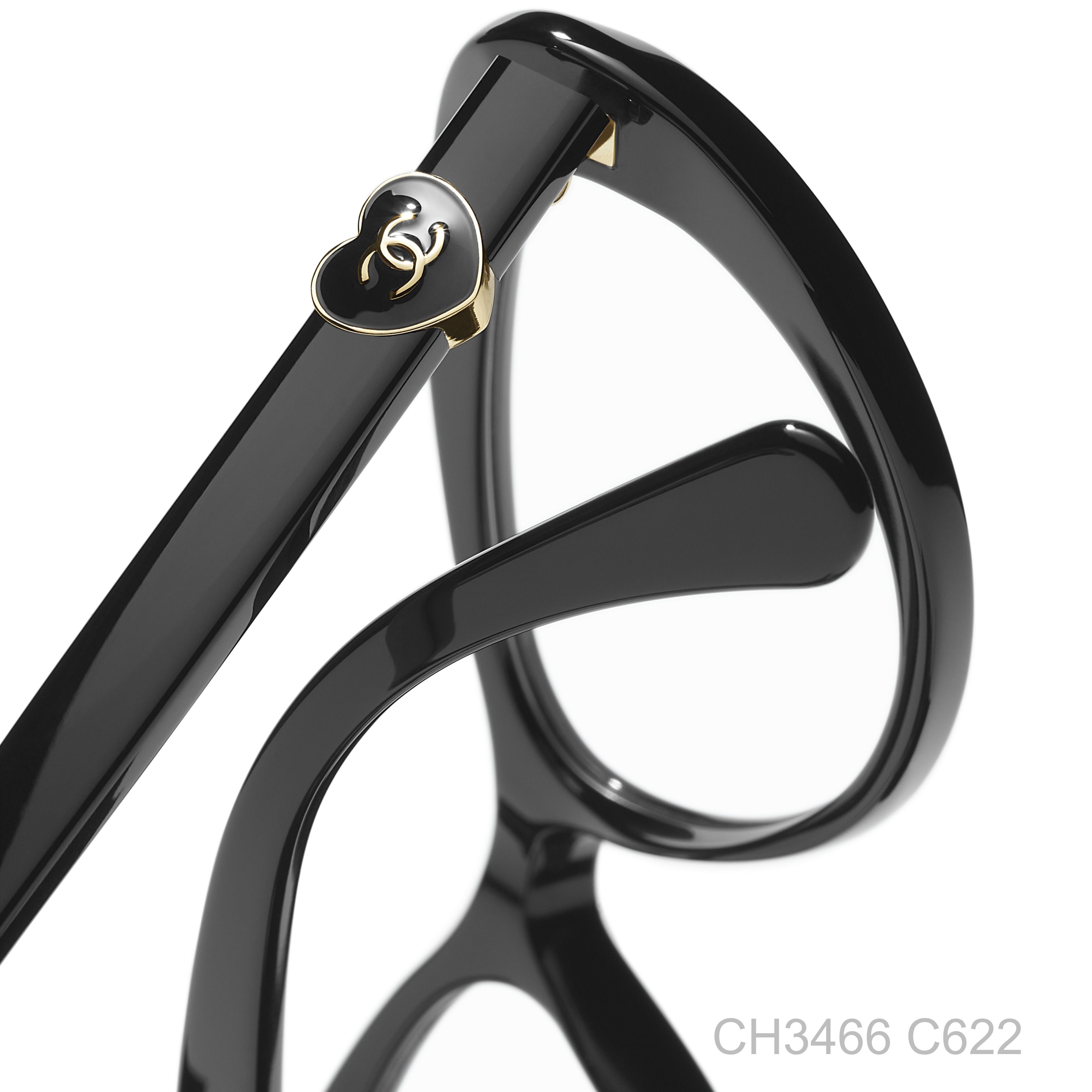 関税・送料込み＊CHANEL＊CH3466 ハート モチーフ メガネ CHANEL シャネル】ハートモチーフ♡CH3465メガネ (CHANEL/メガネ