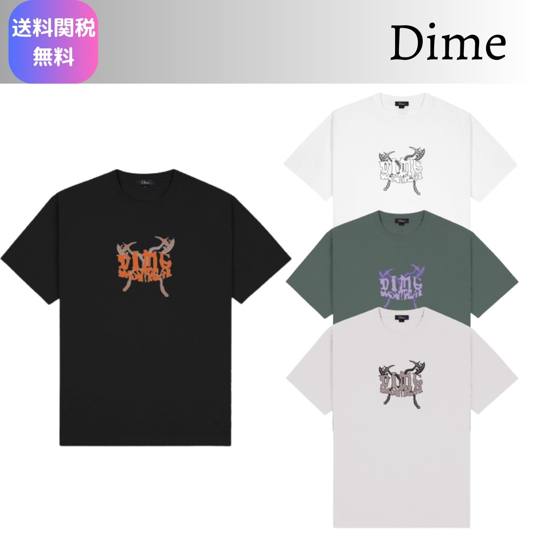 【Dime】アックス スクリーンプリント ロゴ Tシャツ