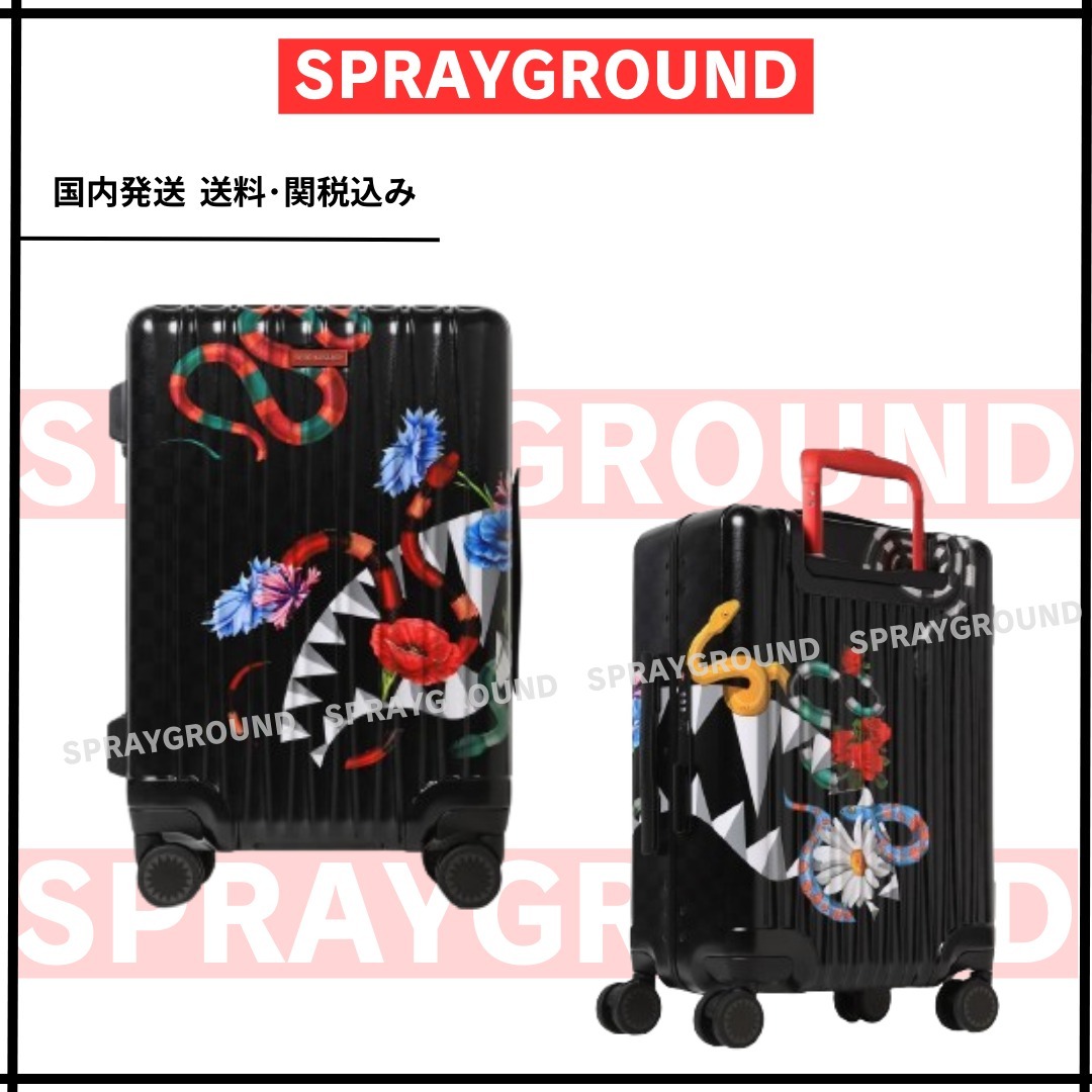 【SPRAYGROUND】希少！蛇 花 シャーク キャリーケース