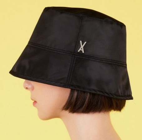 帽子・その他 [VARZAR]Stud Drop Over Fit Poly Bucket Hat Black