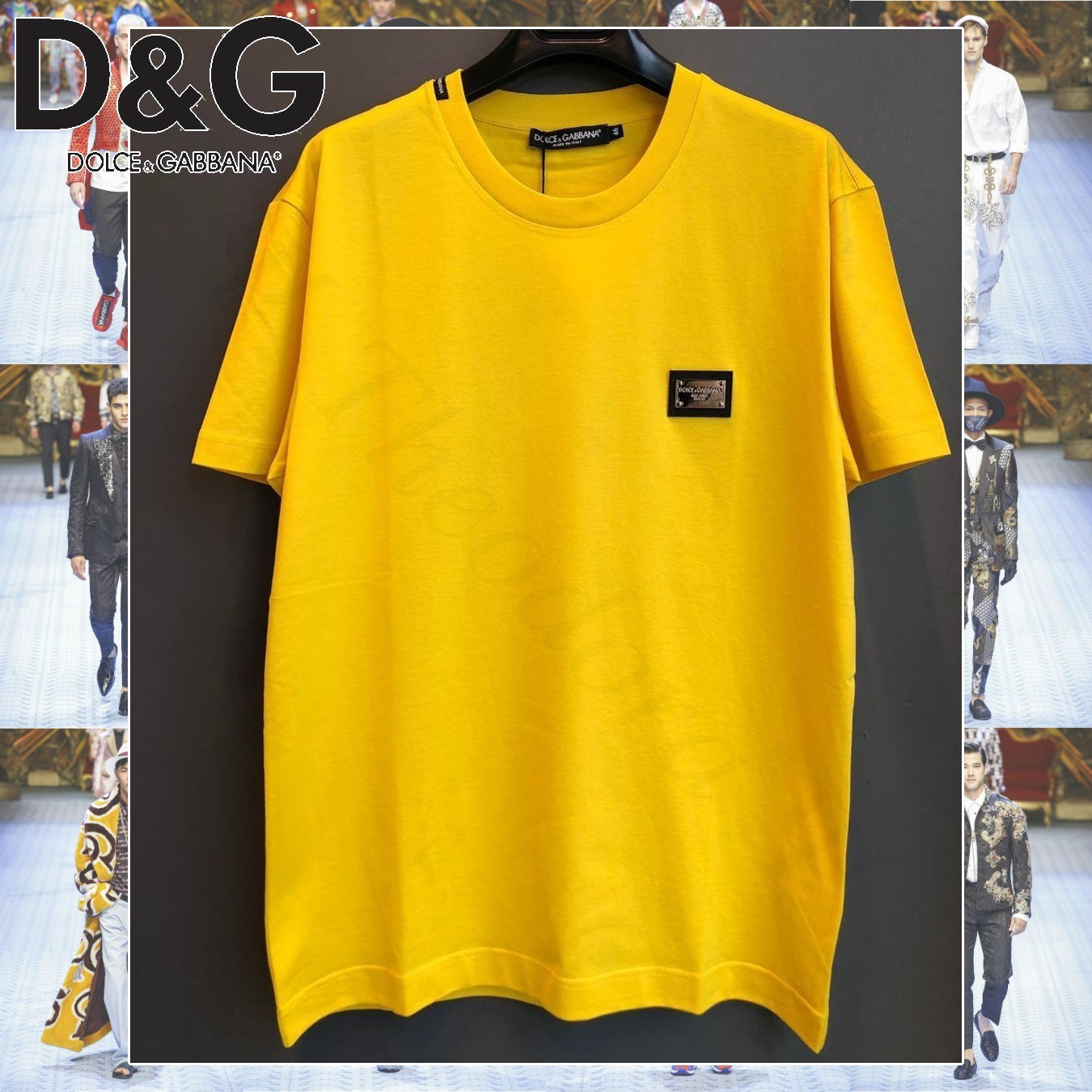 Dolce & Gabbana ロゴプレート コットン 半袖Tシャツ