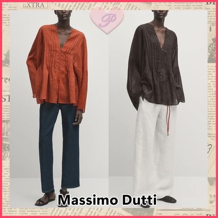 Massimo Dutti Shirts & Blouses Casual Style Long Sleeves Shirts & Blouses