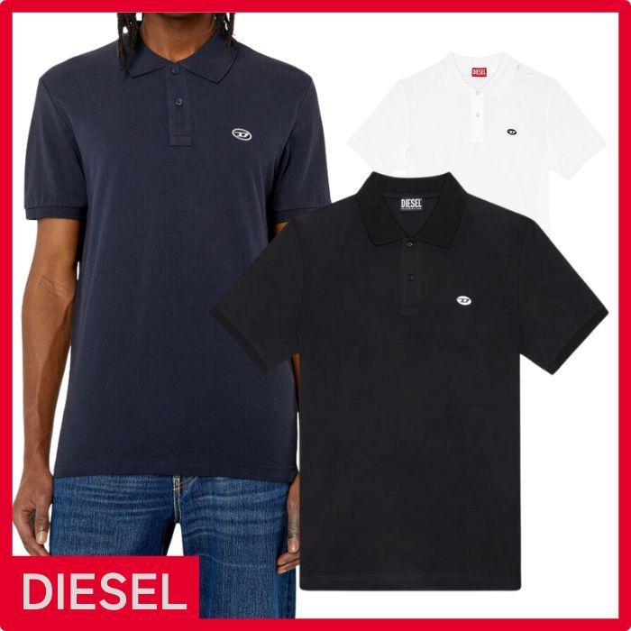 ★ディーゼル★ Smith ポロシャツ DIESEL*パッチがアクセント T-Smith-Doval-Pj ポロシャツ
