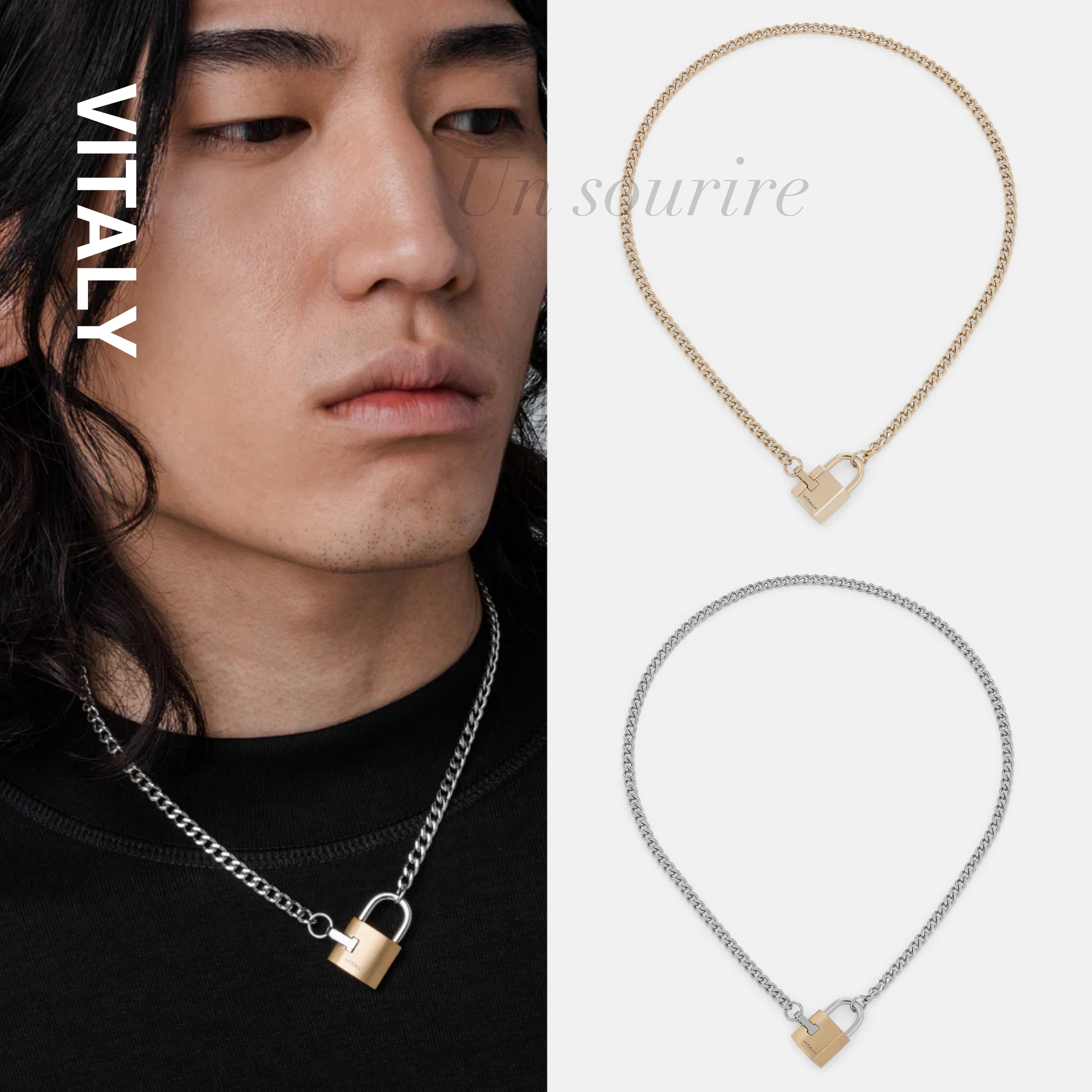 ペアでおすすめ Vitaly Safeguard チェーンネックレス / 2色