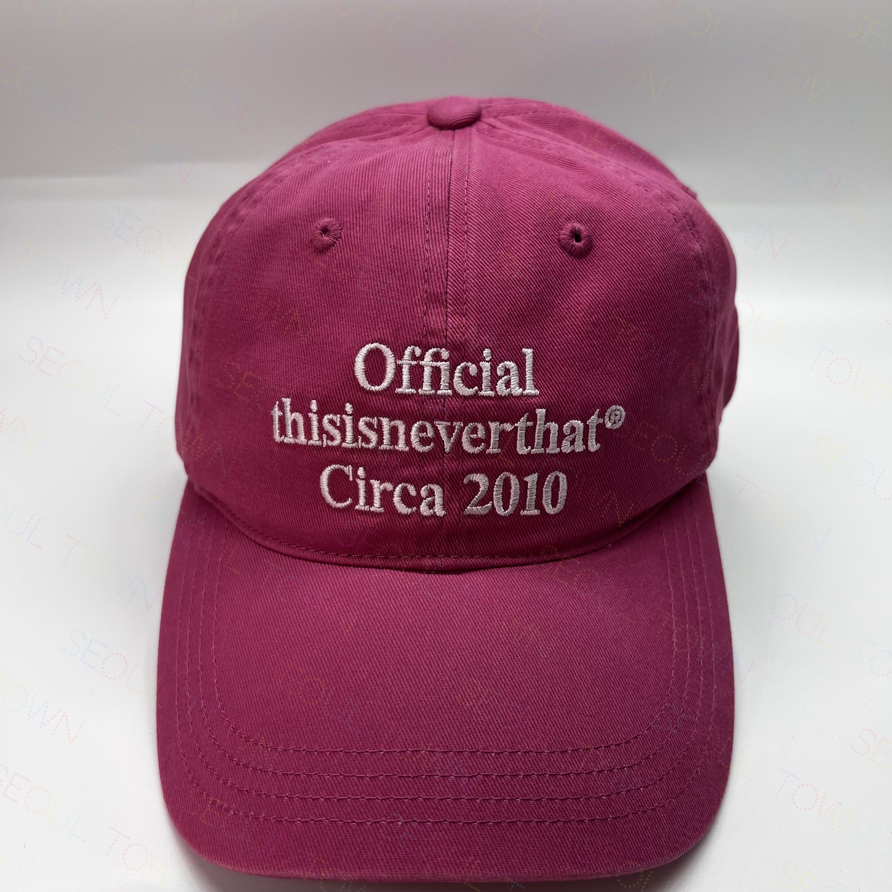 韓国人気 thisisneverthat * Times Cap Pink キャップ